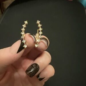 Elegant Gold and Silver Women's Earrings